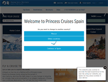 Tablet Screenshot of cruceros-princess.com